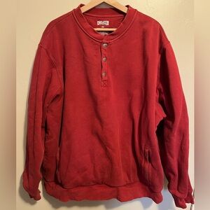 Duluth Trading Co. Men's Heavyweight Henley Sweatshirt